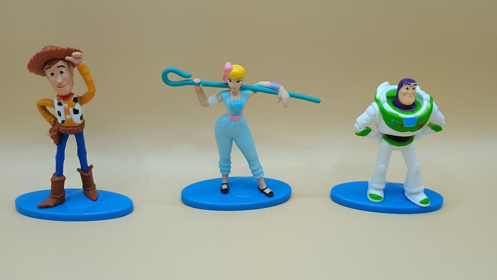 2019 Disney/Pixar Toy Story 3 Lot Of 3 PVC Figurines - Woody, Bo Peep, Buzz...